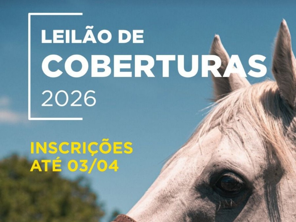 Foto: Leil&atilde;o de Coberturas 2026: inscri&ccedil;&otilde;es abertas